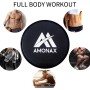 Amonax 2X Core Sliders de Ejercicio 2 Discos de Deslizamiento de Doble Cara Disco Abdominales para Abs Entrenamiento, Hogar,