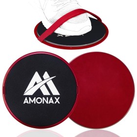 Amonax 2X Core Sliders de Ejercicio 2 Discos de Deslizamiento de Doble Cara Disco Abdominales para Abs Entrenamiento, Hogar,