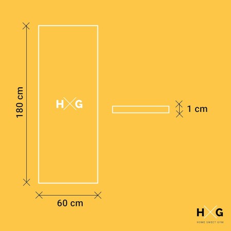 HxG. Esterillas de Yoga Pilates Fitness para gimnasio en casa antideslizante, alfombra suave y cómoda para hacer ejercicio