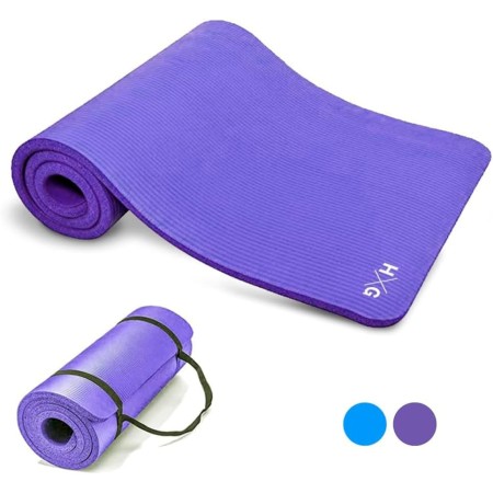 HxG. Esterillas de Yoga Pilates Fitness para gimnasio en casa antideslizante, alfombra suave y cómoda para hacer ejercicio