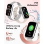 DEKELIFE Reloj de fitness de 1,47 pulgadas con 244 modos deportivos, monitor de actividad de 24 horas, monitor de sueño, ciclo