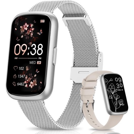 DEKELIFE Reloj de fitness de 1,47 pulgadas con 244 modos deportivos, monitor de actividad de 24 horas, monitor de sueño, ciclo