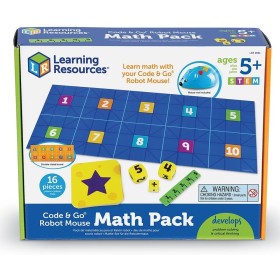 Learning Resources Pack de matemáticas del ratón Robot de Code & Go