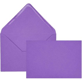 Edition Seidel Sobres premium de colores, formato similar a B6, 12,0 x 17,5 cm, 80 g/m², color lila, 25 unidades