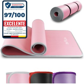 DH FitLife Esterilla de entrenamiento, esterilla deportiva, 183 x 61 x 1 cm, esterilla de gimnasia extra resistente, esterilla