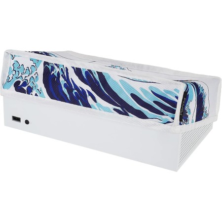 PlayVital Funda Antipolvo para Xbox Series S - Cubierta Protectora Horizontal a Prueba de Polvo, Resistente al Agua con Forro
