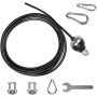 BBYPP Cable De Acero para Fitness, Cuerda Gimnasio Alambre, Cable De Gimnasio, Gimnasio Polea De Fitness Accesorios (Tamaño :