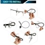 BBYPP Cable De Acero para Fitness, Cuerda Gimnasio Alambre, Cable De Gimnasio, Gimnasio Polea De Fitness Accesorios (Tamaño :