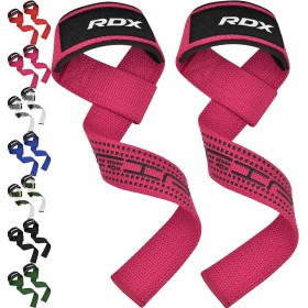 RDX Straps Gym Correas Levantamiento de Pesas, 5MM Neopreno Soporte de Muñeca Acolchado, Muñequeras Lifting Strap, Powerlifting