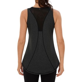Wayleb Camiseta sin Mangas de Fitness para Mujer Espalda de Malla Chaleco Deportivo para Mujer Deportivo Yoga Tops Camisetas