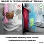 unycos - Cojín de Equilibrio34 cmcon Bombín, Disco Propioceptivo, Antideslizante y Terapéutico que Resiste 150 kg, Soporte