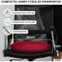 unycos - Cojín de Equilibrio34 cmcon Bombín, Disco Propioceptivo, Antideslizante y Terapéutico que Resiste 150 kg, Soporte