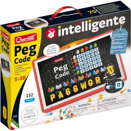Quercetti 1002 Peg Code, Board, Strategy Game, Multi-Coloured