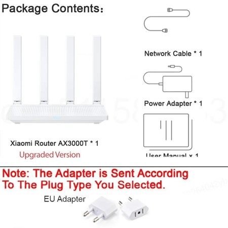 XIAOMI MIJIA Router AX3000T, 2,4 GHz 5 GHz WiFi 6, acceso de puerto WA