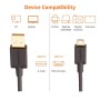 Amazon Basics USB-A a micro USB Cable de carga para mando de PlayStation 4, 1.82 m, Azul