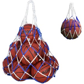 Pumuky Lote de 2 Redes de Pelota, Bolsa de Malla de Globo, Puede Contener 10-15 Bolas, Bolsa de Nailon Reutilizable con cordón