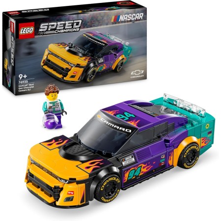 LEGO Speed Champions Nascar Next Gen Chevrolet Camaro ZL1 Maqueta de Coche de Carreras de Juguete, Set con Vehículo de Colección