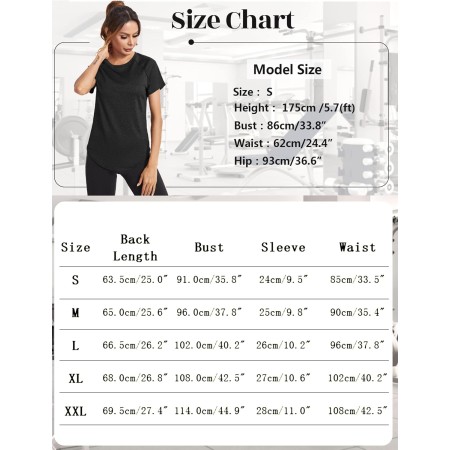 Wayleb Camiseta Deportivo Mujer Camiseta de Manga Corta Camiseta Holgada de Secado Rápido Camisetas de Malla Mujer Yoga Fitness