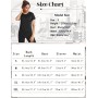 Wayleb Camiseta Deportivo Mujer Camiseta de Manga Corta Camiseta Holgada de Secado Rápido Camisetas de Malla Mujer Yoga Fitness