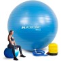 Mobiclinic, Pelota de Pilates, 58 cm, Incluye inflador, Antideslizante, Anti-pinchazos, Lavable, Balón, para Fitness, Deporte,