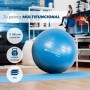 Mobiclinic, Pelota de Pilates, 58 cm, Incluye inflador, Antideslizante, Anti-pinchazos, Lavable, Balón, para Fitness, Deporte,