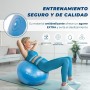 Mobiclinic, Pelota de Pilates, 58 cm, Incluye inflador, Antideslizante, Anti-pinchazos, Lavable, Balón, para Fitness, Deporte,