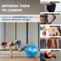 Mobiclinic, Pelota de Pilates, 58 cm, Incluye inflador, Antideslizante, Anti-pinchazos, Lavable, Balón, para Fitness, Deporte,