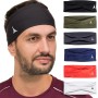 French Fitness Revolution - Diadema Deportiva elástica para Hombres y Mujeres – Banda para el Sudor para Correr, Ciclismo,
