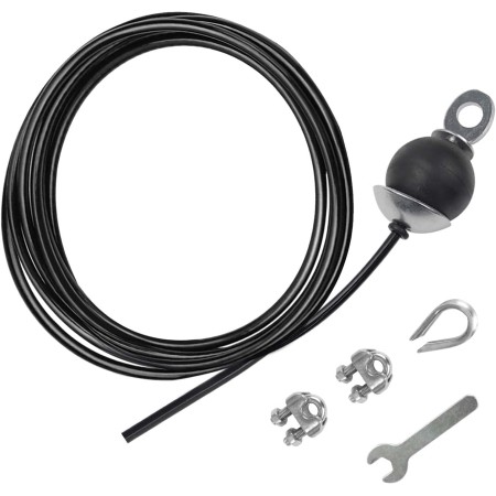 LFJ Cable de Acero para Fitness, Cuerda Gimnasio Alambre Resistente Poleas para Cables Máquina Accesorios Gym en Casa Equipo de