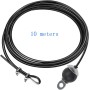 LFJ Cable de Acero para Fitness, Cuerda Gimnasio Alambre Resistente Poleas para Cables Máquina Accesorios Gym en Casa Equipo de