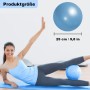NUWIQ Pilates Ball - Pelota de Gimnasia pequeña para Yoga, Entrenamiento aeróbico, 2 Unidades