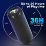 Ykall Altavoz Bluetooth 20W, Bluetooth Portátil con Radio FM Impermeable IPX6 HD Estéreo, 36 Horas de Reproducción, Altavoz