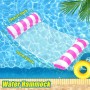 Arbolisse Colchoneta Piscina Adultos, 2PC Flotadores Piscina para Adultos XL, 4 in 1 Hamaca de Agua Flotante Colchoneta Piscina