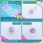 Arbolisse Colchoneta Piscina Adultos, 2PC Flotadores Piscina para Adultos XL, 4 in 1 Hamaca de Agua Flotante Colchoneta Piscina