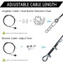 Taeku Cable de Acero para Fitness Muy Resistente 6mm Polea Cable de Acero de Repuesto Accesorios para Gym en Casa Equipo de