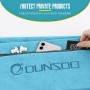 DUNSOO Toalla Gimnasio,120x50cm Toalla Deportiva De Microfibra con Bolsillo De Cremallera para Gimnasia y Entrenamiento I Toalla