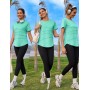 Terecey Camisetas Deporte Manga Corta Mujer Camiseta Tecnica para Mujer Suelta Camiseta Fitness Mujer y Cuello Redondo Camiseta