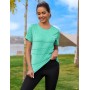 Terecey Camisetas Deporte Manga Corta Mujer Camiseta Tecnica para Mujer Suelta Camiseta Fitness Mujer y Cuello Redondo Camiseta
