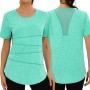 Terecey Camisetas Deporte Manga Corta Mujer Camiseta Tecnica para Mujer Suelta Camiseta Fitness Mujer y Cuello Redondo Camiseta