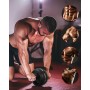 Kureny Equipo de gimnasio,Kit de Rueda Abdominal con Push Up Bars, Cuerda para Saltar, Fortalecedor de Mano, Rodilla Mat,banda