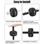 Kureny Equipo de gimnasio,Kit de Rueda Abdominal con Push Up Bars, Cuerda para Saltar, Fortalecedor de Mano, Rodilla Mat,banda