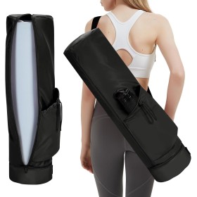 sportsnew Bolsa Esterilla Yoga con Compartimento Húmedo Funda Esterilla Yoga Cremallera Completapara con Bolsillo para Botella