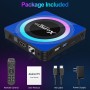 Android 13.0 TV Box, 4GB RAM+32GB ROM RK3528 Quad-Core Box TV supporto 2.4G / 5.0G Dual WiFi 6 BT 5.0, D 8K 10/100M Ethernet