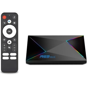 Android TV Box 14.0, 4GB RAM + 32GB ROM Box, CPU Allwinner H728 &GPU Mali G57-MC1 Chipset Android Box, Resolución 4K/8K Soporte