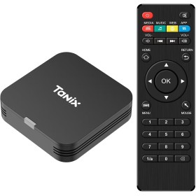 Android 10.0 TV Box, Android Box 2GB RAM 16GB ROM, Allwinner H313 Quad-Core Arm Cortex A53, Soporte WiFi y USB 4k Smart TV Box