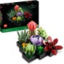 LEGO Botanical Suculentas Maqueta de 9 Plantas Artificiales para Construir, Decoración para Casa, Manualidades para Adultos, Kit