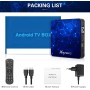 Android 12.0 TV Box, 4GB RAM 32GB ROM Android Box RK3318 Quad-Core 64bit Cortex-A53 Soporte 2.4G/5G WiFi 6 Bluetooth 5.0
