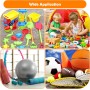 Bolsa Balones Extra Grande Bolsa de Pelota de Malla Saco de Malla con Cordón Accesorios Deportivos para Pelota Futbol Pelotas