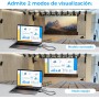 TSUPY Transmisor HDMI Inalámbrico 1080P，Kit Extensor Wireless HDMI 50M，dhmi Inalámbrico con Pantalla LED，Monitor/TV