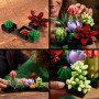 LEGO Botanical Suculentas Maqueta de 9 Plantas Artificiales para Construir, Decoración para Casa, Manualidades para Adultos, Kit